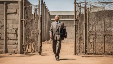 نيلسون مانديلا: من سجون جنوب أفريقيا إلى قيادة أمة.